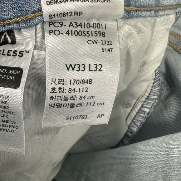 Levis 726 Jeans Women Size 33 Flared Bell Bottoms Stretch‎ Blue Denim Distressed - Picture 11 of 13